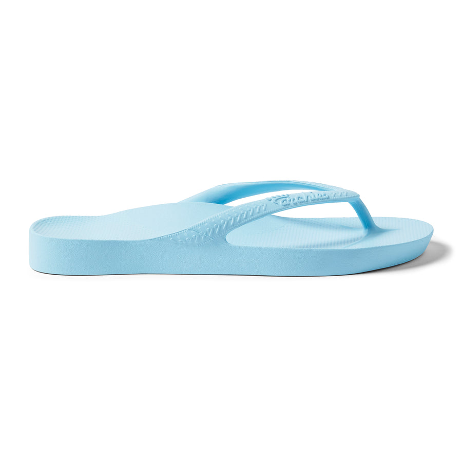 Archies Arch Support Flip Flops Classic Sky Blue