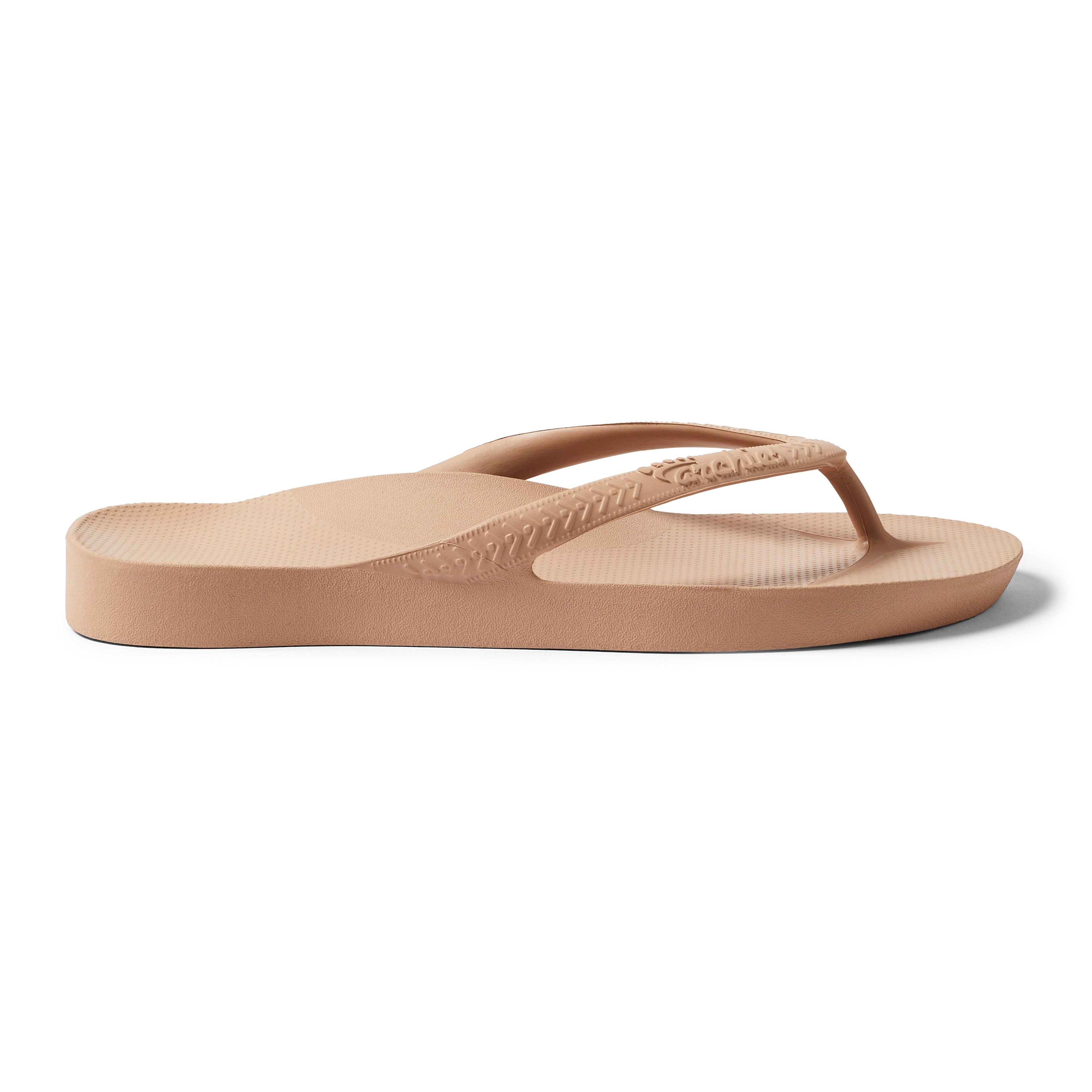 Archies Arch Support Flip Flops Classic Tan