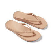 Archies Arch Support Flip Flops Classic Tan