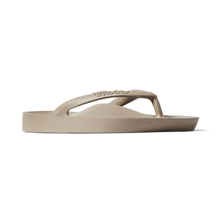 Archies Arch Support Flip Flops Classic Taupe