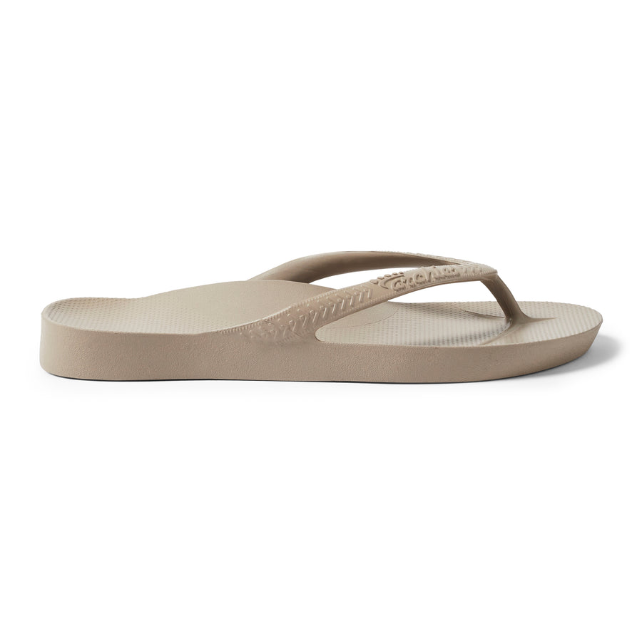Archies Arch Support Flip Flops Classic Taupe
