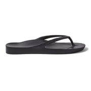 Archies Arch Support Flip Flops Classic  Black