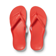Archies Arch Support Flip Flops Classic Coral