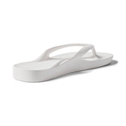 Archies Arch Support Flip Flops Classic White