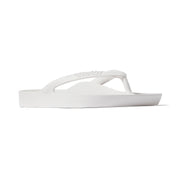 Archies Arch Support Flip Flops Classic White