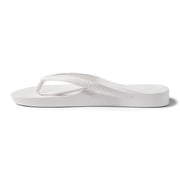 Archies Arch Support Flip Flops Classic White