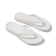 Archies Arch Support Flip Flops Classic White