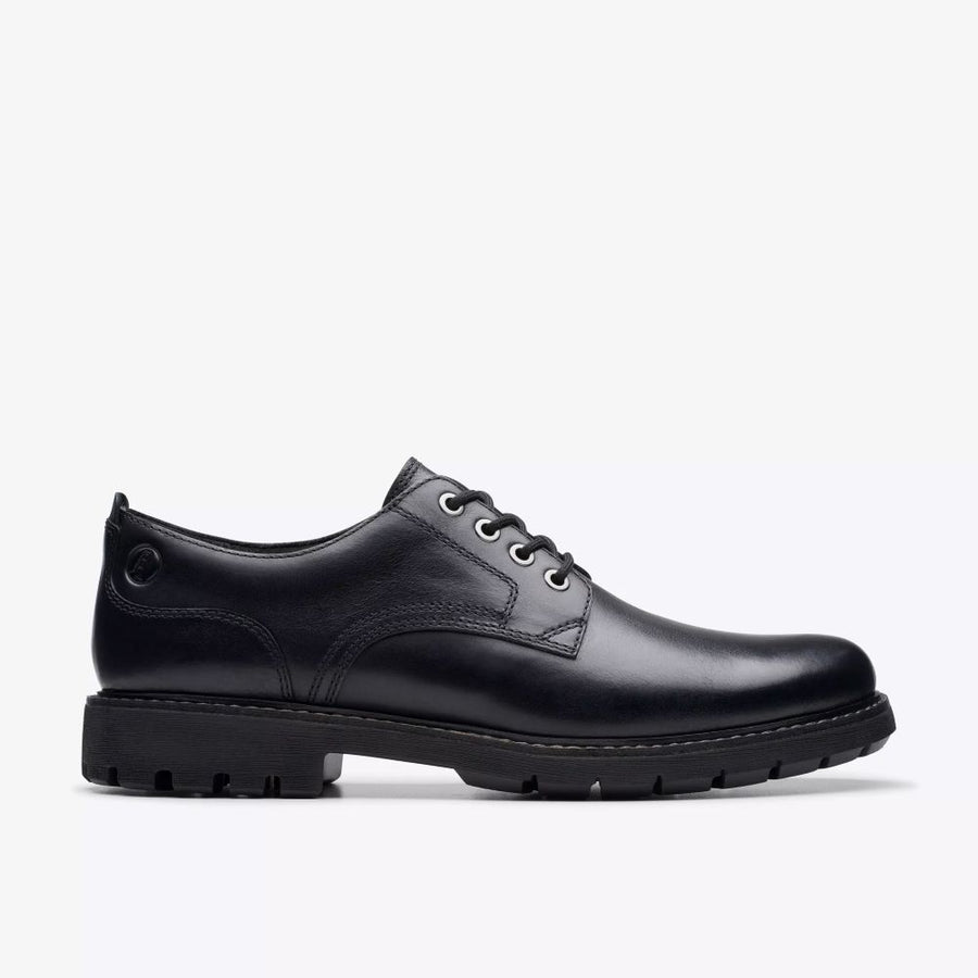 Clarks Batcombe Tie Black Leather