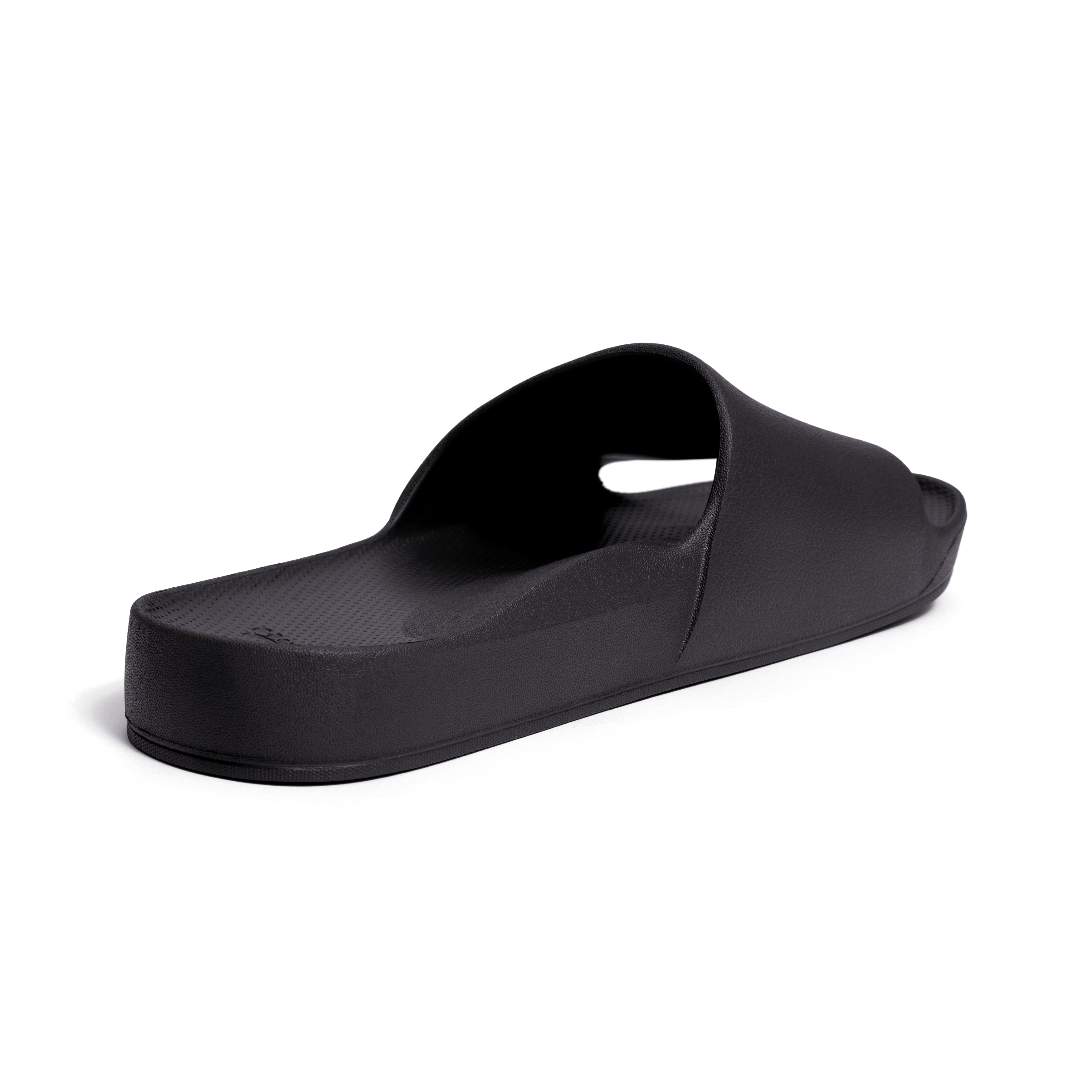 Archies Arch Support Slides Classic Black