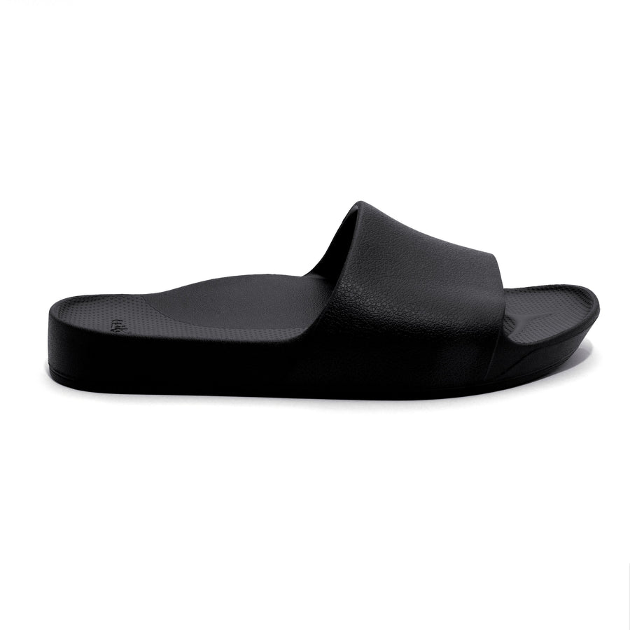 Archies Arch Support Slides Classic Black
