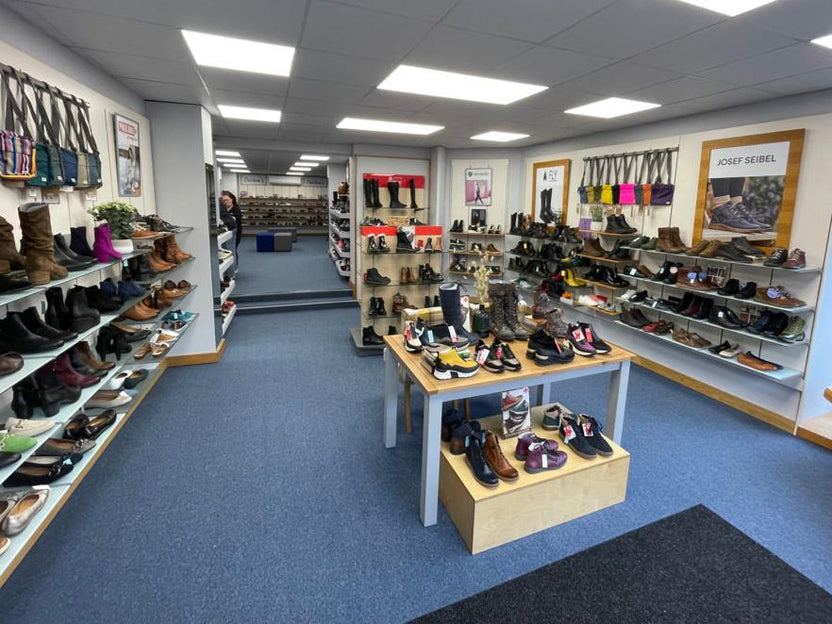 Generic independent shoe shop interior