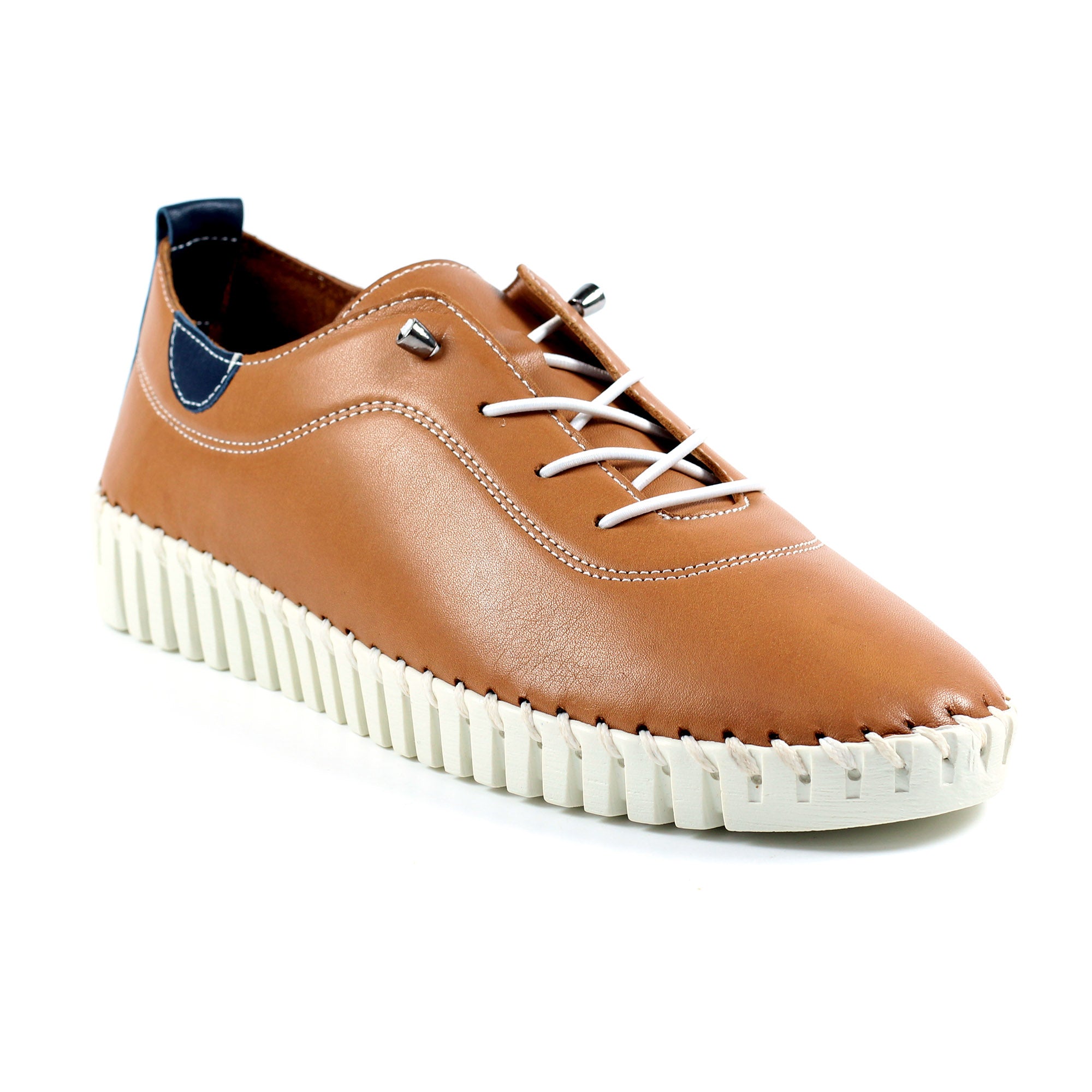 Lunar Flamborough Leather Plimsoll