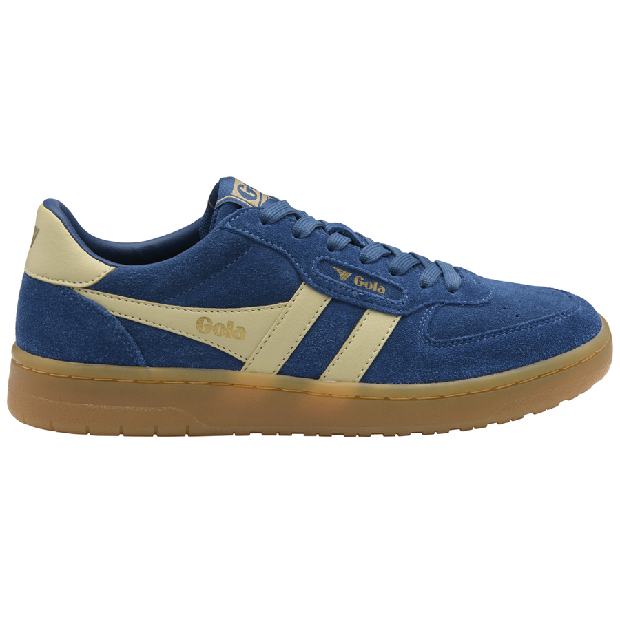 Gola Women's Hawk Suede 86 Trainer MarineBlue/Buttermilk/Gum