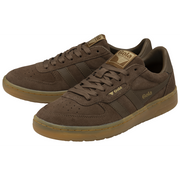 Gola Women's Hawk Suede 86 Trainer Otter/Gum