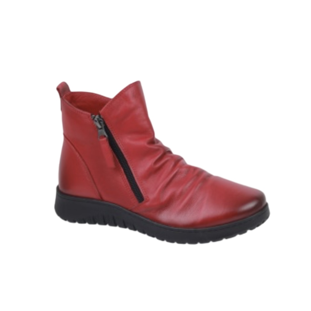 Modella Hawes Leather Boots Red