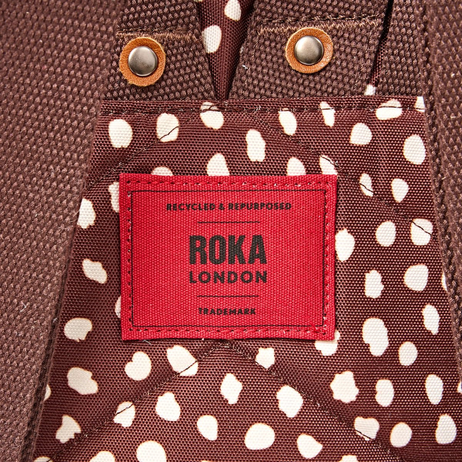 ROKA Canfield B Brown Dot Sustainable Nylon