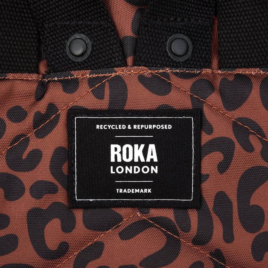 ROKA Canfield B Leopard Print Recycled Canvas