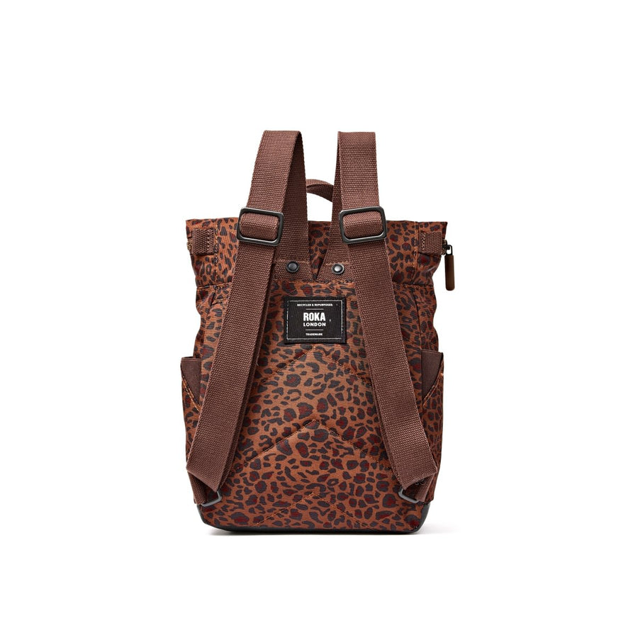 ROKA Canfield Mini Leopard Print Recycled Canvas
