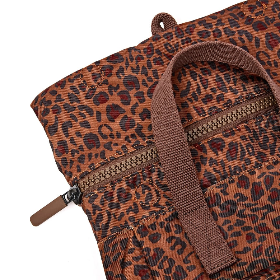 ROKA Canfield Mini Leopard Print Recycled Canvas