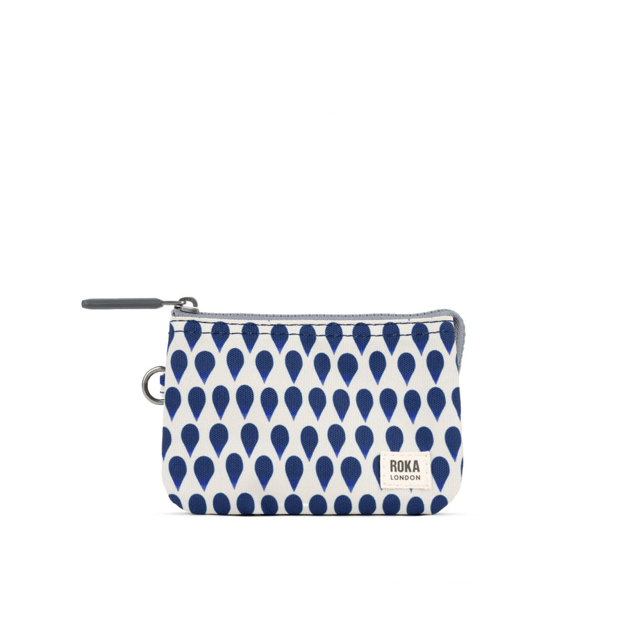 ROKA Carnaby Wallet Denim Rain Sustainable Canvas
