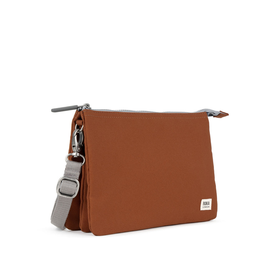 ROKA Carnaby Crossbody XL Bran Recycled Canvas