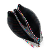 ROKA Carnaby Crossbody XL Multi Stripe Recycled Canvas
