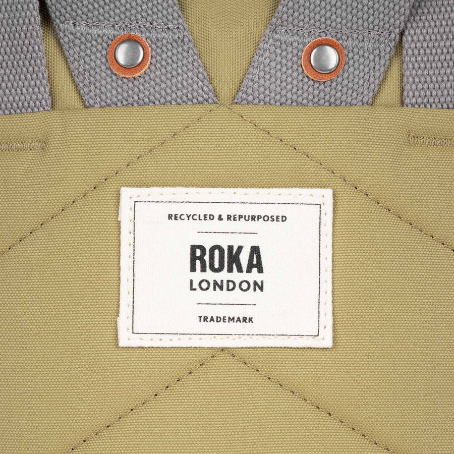 ROKA Finchley A Khaki Sustainable Canvas