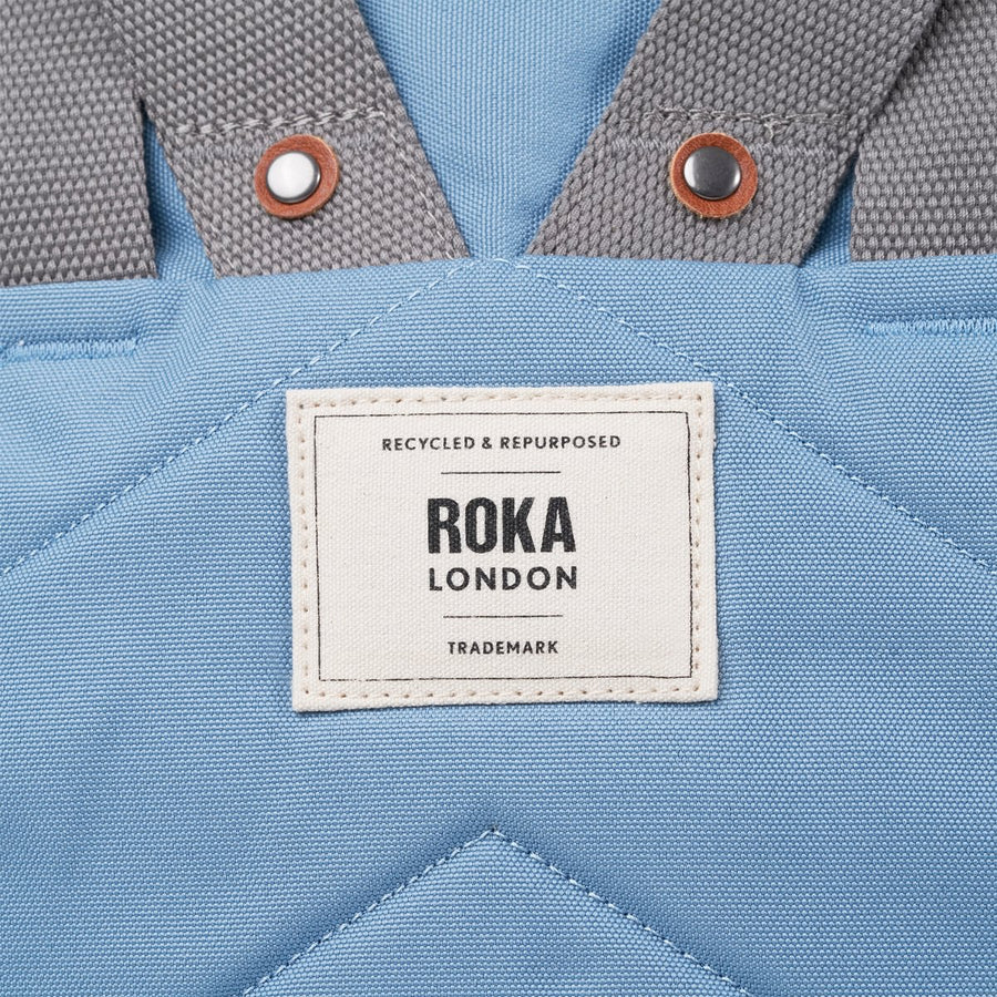 ROKA Finchley A Retro Blue Recycled Canvas