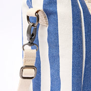 ROKA Hampstead Lunch Bag Denim Stripe Cotton Canvas