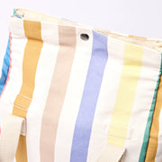 ROKA Hampstead Lunch Bag Pastel Multi Stripe Cotton Canvas