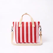 ROKA Hampstead Lunch Bag Strawberry Stripe Cotton Canvas