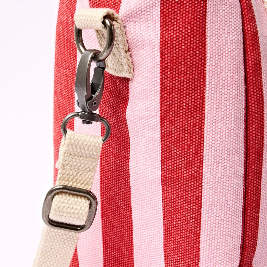 ROKA Hampstead Lunch Bag Strawberry Stripe Cotton Canvas