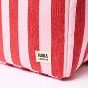 ROKA Hampstead Lunch Bag Strawberry Stripe Cotton Canvas