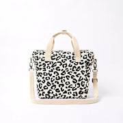 ROKA Hampstead Lunch Bag Summer Leopard Cotton Canvas