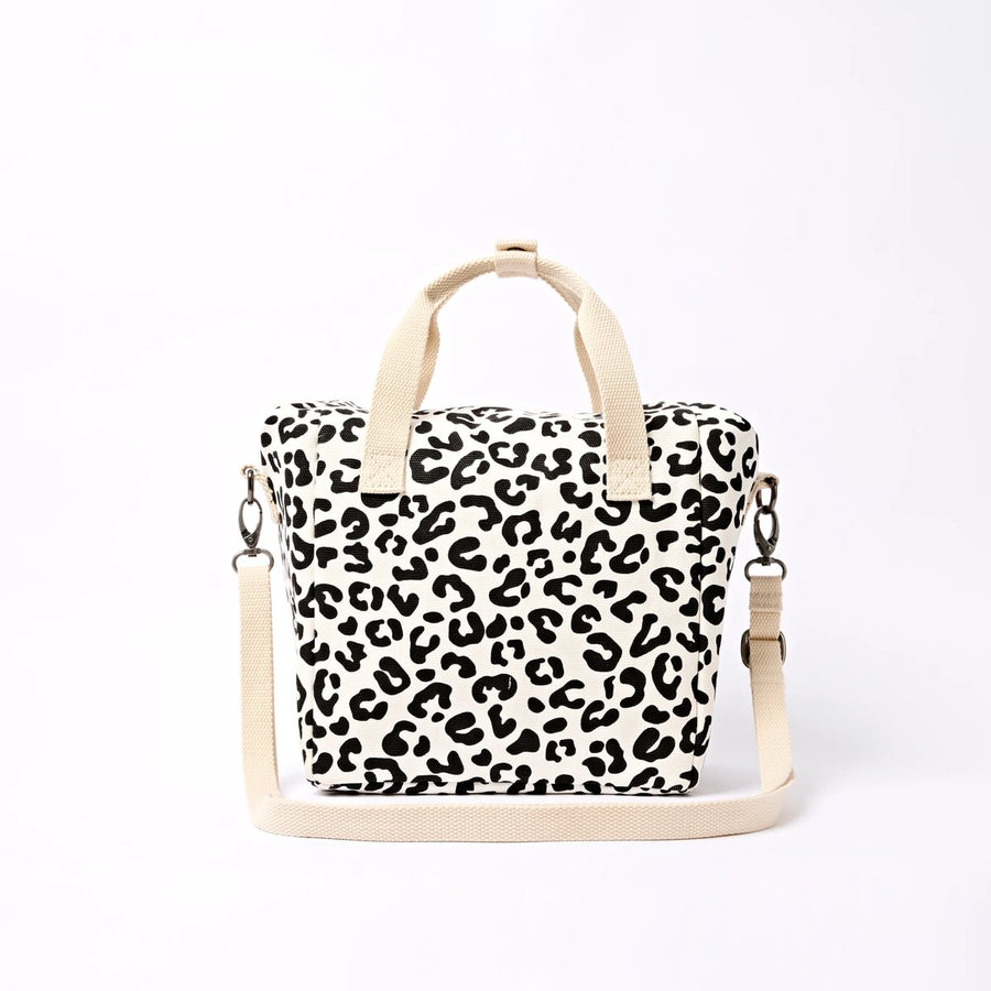 ROKA Hampstead Lunch Bag Summer Leopard Cotton Canvas