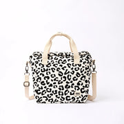ROKA Hampstead Lunch Bag Summer Leopard Cotton Canvas