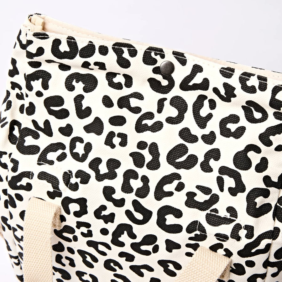 ROKA Hampstead Lunch Bag Summer Leopard Cotton Canvas