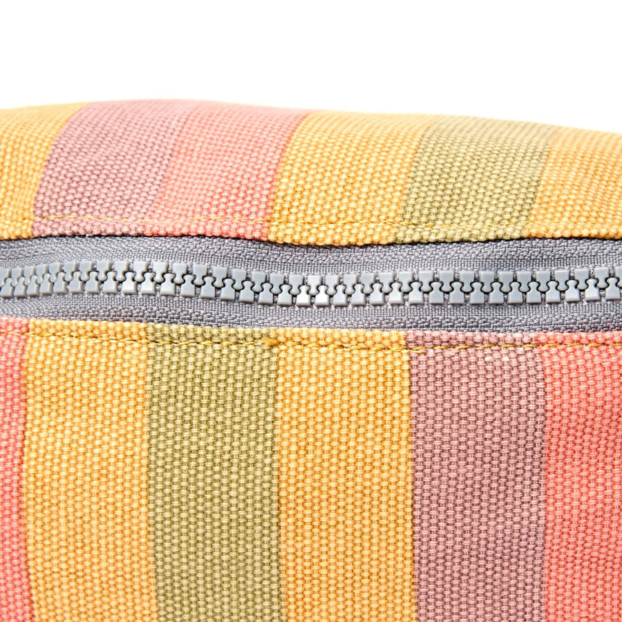 Roka Mill Hill Crossbody Bag Faded Multi Stripe Cotton Canvas
