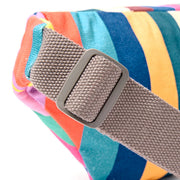 Roka Mill Hill Crossbody Bag Wide Multi Stripe Cotton Canvas