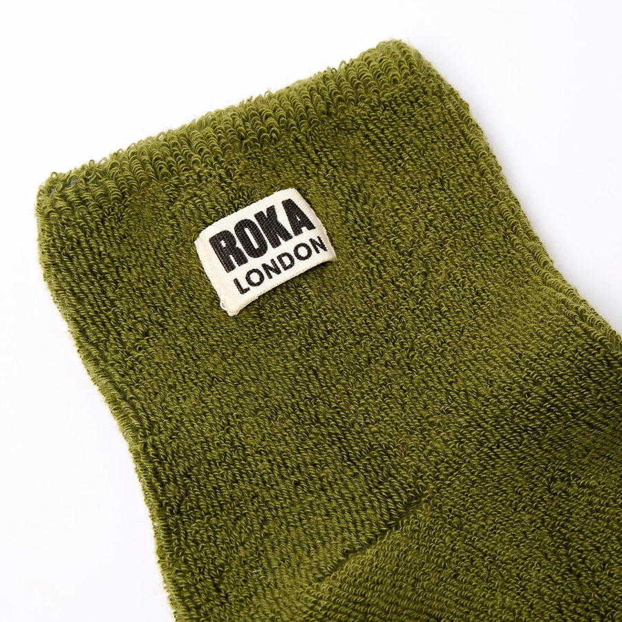 ROKA Watford Crop Ankle Sock Avocado