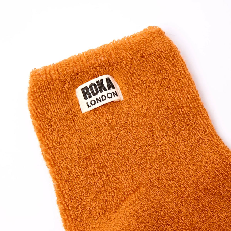 ROKA Watford Crop Ankle Sock Burnt Orange