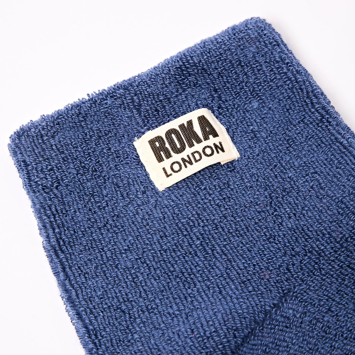 ROKA Watford Crop Ankle Sock Costal Blue