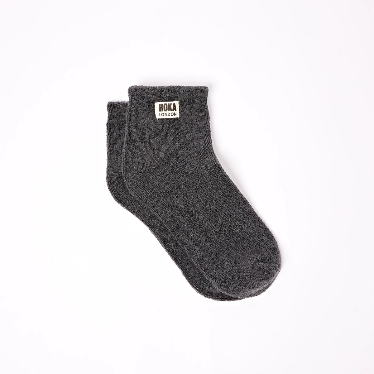 ROKA Watford Crop Ankle Sock Faded Black