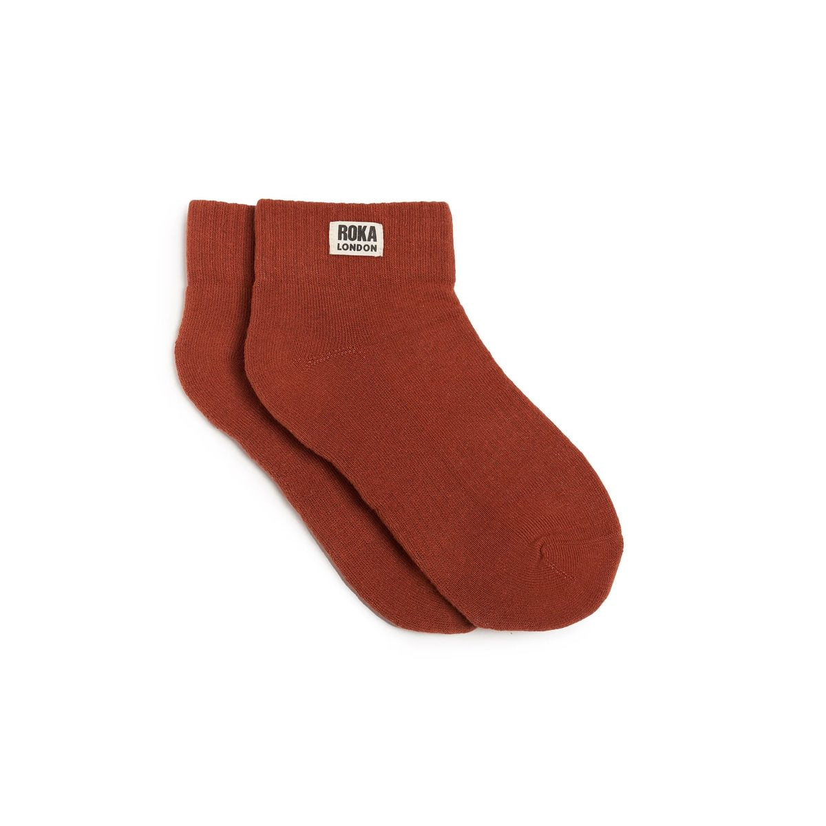 ROKA Wembley Crop Sock Bran Organic Cotton
