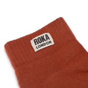 ROKA Wembley Crop Sock Bran Organic Cotton