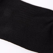 ROKA Wembley Crop Ankle Sock Black Organic Cotton