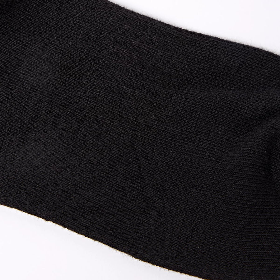ROKA Wembley Crop Ankle Sock Black Organic Cotton