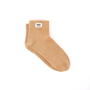 ROKA Wembley Crop Ankle Sock Chai Organic Cotton
