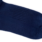 ROKA Wembley Crop Ankle Sock Deep Blue Organic Cotton