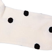 ROKA Wembley Crop Ankle Sock Marshmallow Dot